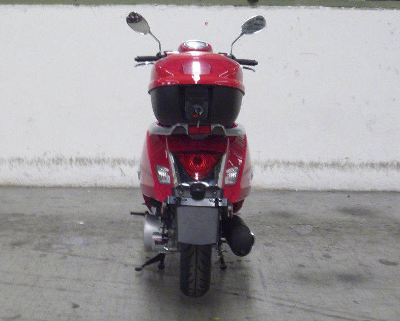 素晴らしい形の大人のスクータの赤い150cc女性Scooter With背面図ミラー