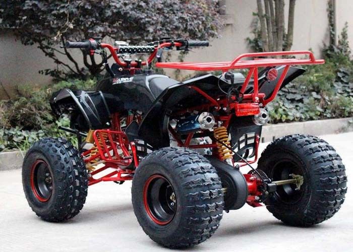 単一シリンダー125cc Atvクォードのバイク4の荷車引き4 x後部棚/明るいヘッドライトとの4