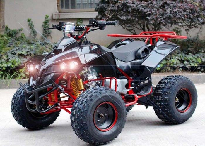 単一シリンダー125cc Atvクォードのバイク4の荷車引き4 x後部棚/明るいヘッドライトとの4