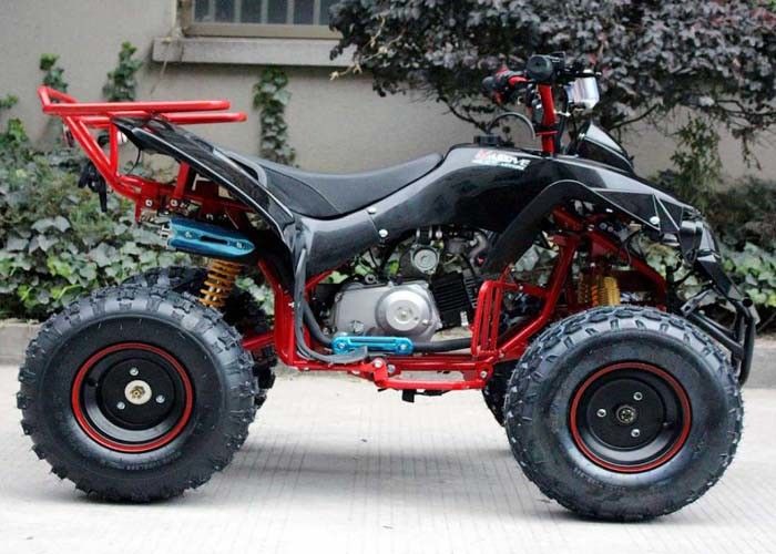 単一シリンダー125cc Atvクォードのバイク4の荷車引き4 x後部棚/明るいヘッドライトとの4