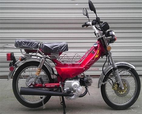 50CC CDIのキック スタートの冷却されるガソリン式のオートバイの前部ディスク/後部ドラム・ブレーキの空気