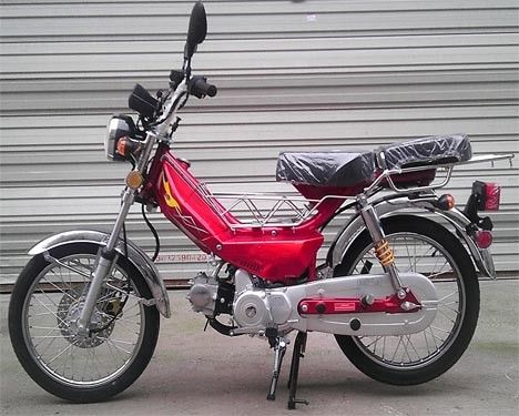 50CC CDIのキック スタートの冷却されるガソリン式のオートバイの前部ディスク/後部ドラム・ブレーキの空気