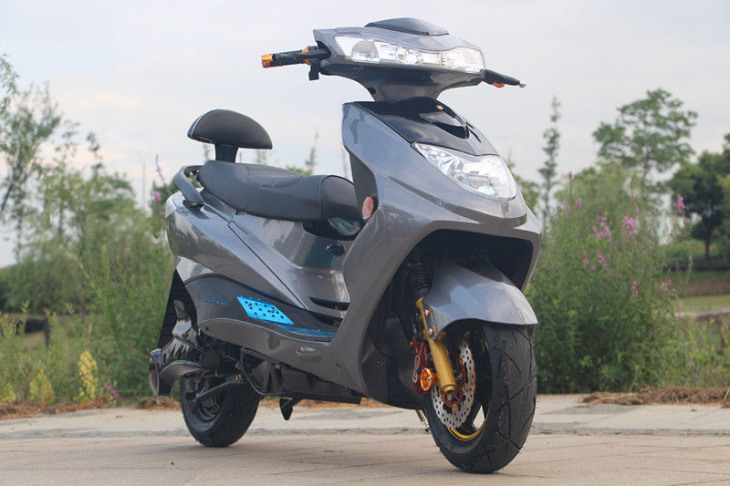 72V 20Ahの鉛-酸電池が付いている鋼鉄電気モペットのバイク1500WブラシレスDCモーター