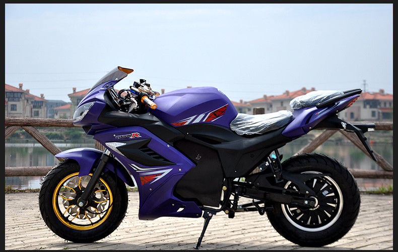 2 Seaterの導かれたヘッドライトが付いている電気モペットのバイク3000w 72vのブラシレス ハブ モーター