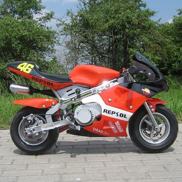 赤い小型ガスの土は50ccの電気開始の自動変速機が付いている小さい土のバイクを自転車に乗ります