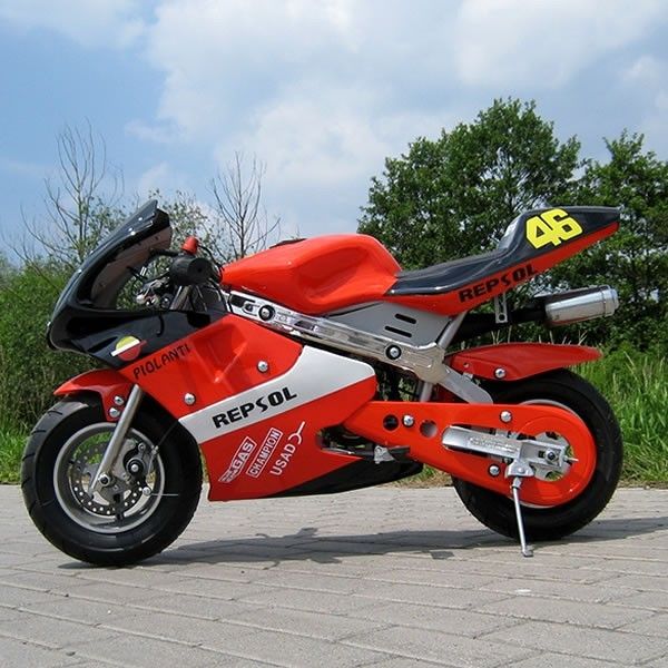 赤い小型ガスの土は50ccの電気開始の自動変速機が付いている小さい土のバイクを自転車に乗ります