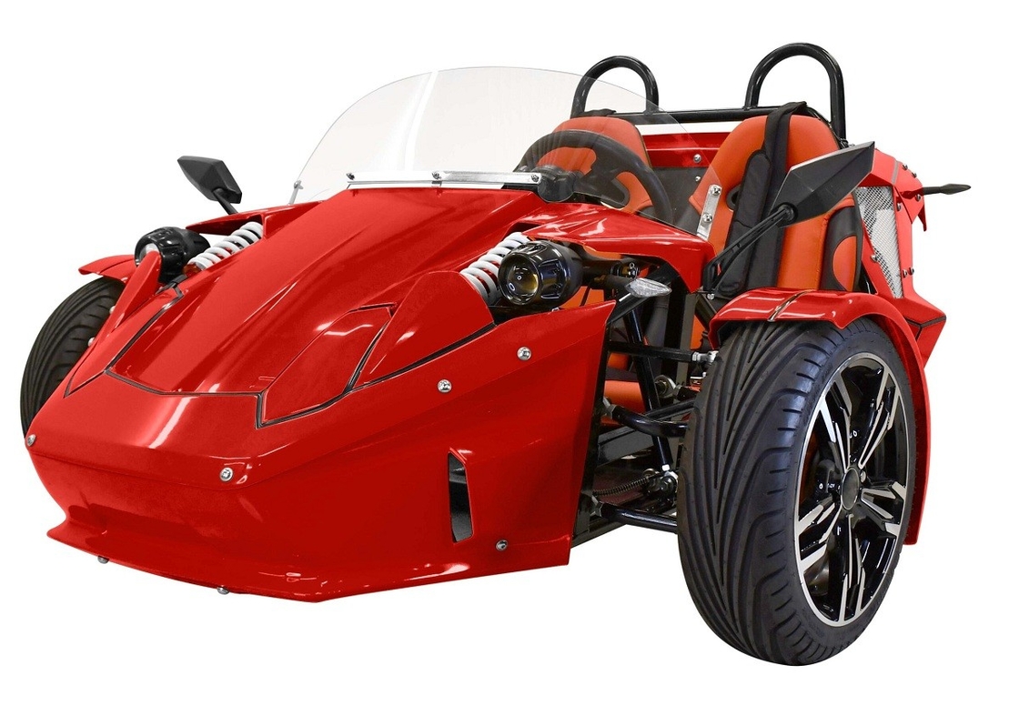 トライホイールモーターサイクル E-Spider 72V トライク リチウム電池付き 3000w ミッドドライブモーター