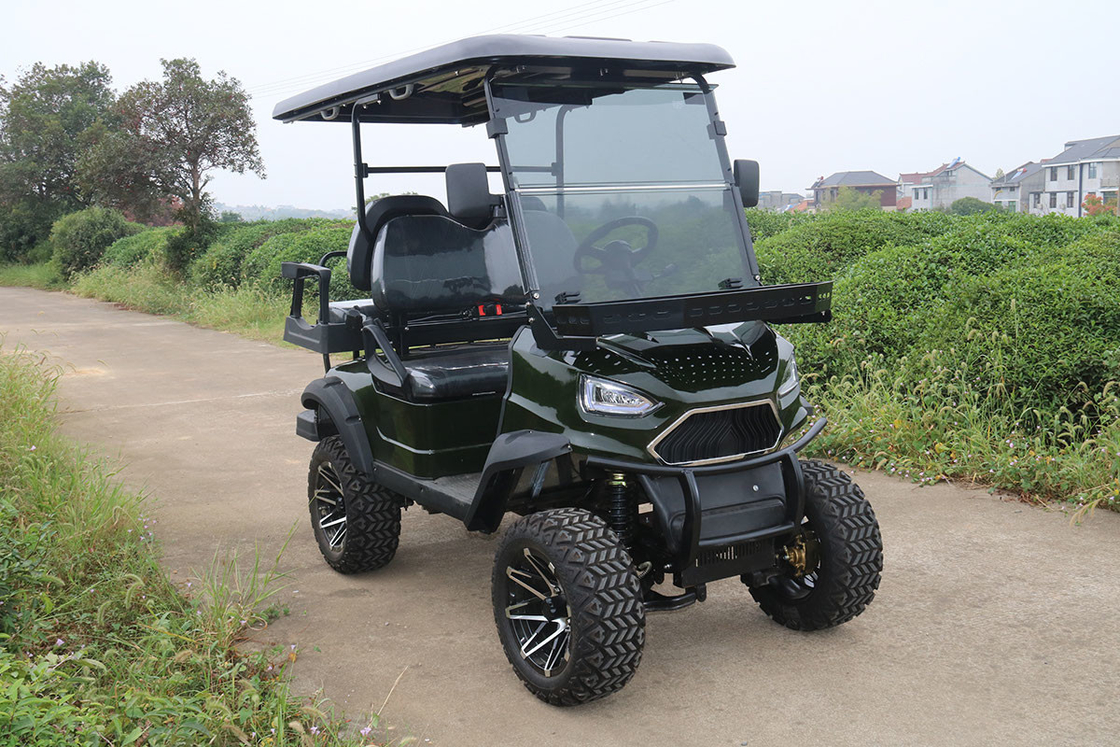 電気ゴルフカート 4人座とフロントラック 48V/4000W,150A リチウムバッテリー