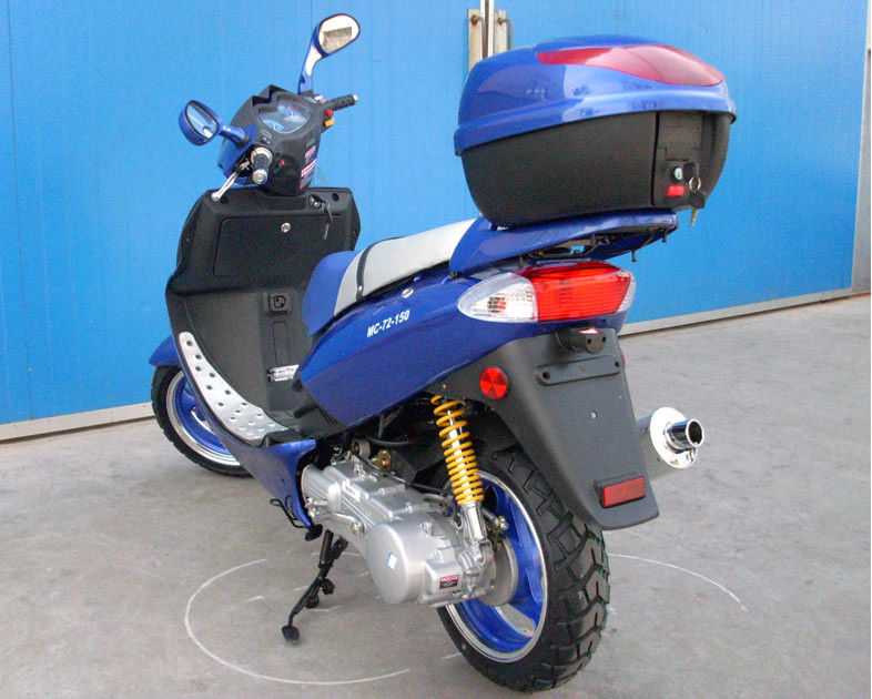 ガス解放スイッチが付いている150cc CVTの強制風によって冷却されるモーター式のスクーター