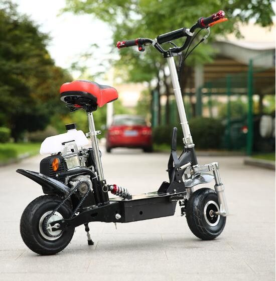 49cc 4打撃の10インチの空気タイヤが付いている小型スクータの高い抗張鋼鉄