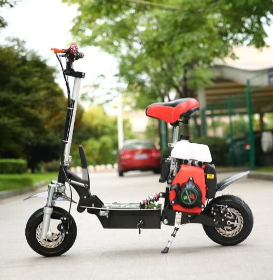 49cc 4打撃の10インチの空気タイヤが付いている小型スクータの高い抗張鋼鉄