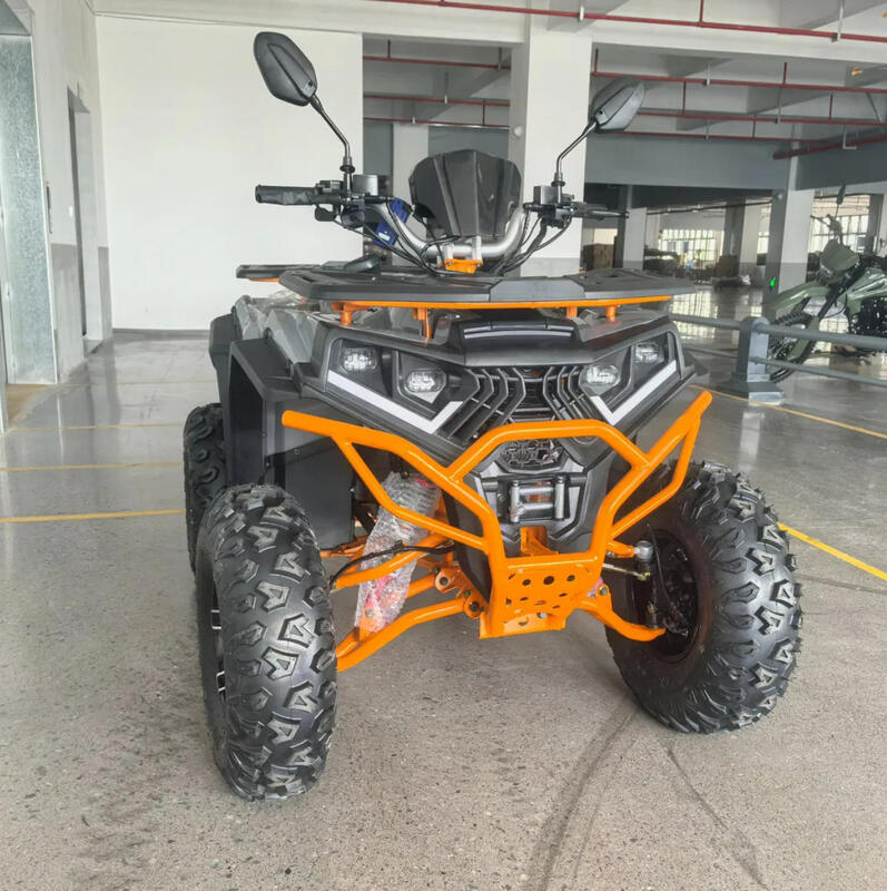 Heavy Duty Gy6 Gas ATV 200cc Displacement Chain Drive Two-Wheel Off-Road Quad Bike For Adults Equipped For Hunting Expeditions